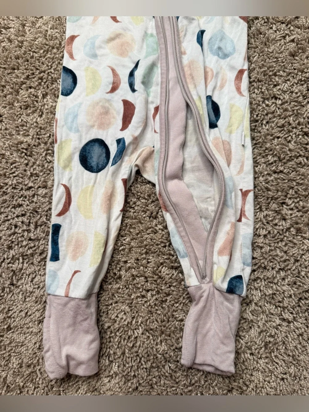 Little Sleepies Newborn Bamboo Moon Phase Convertible Zipper Sleeper